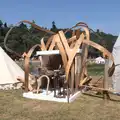 Cool wooden sculpture, Latitude Festival, Henham Park, Southwold, Suffolk - 17th July 2014