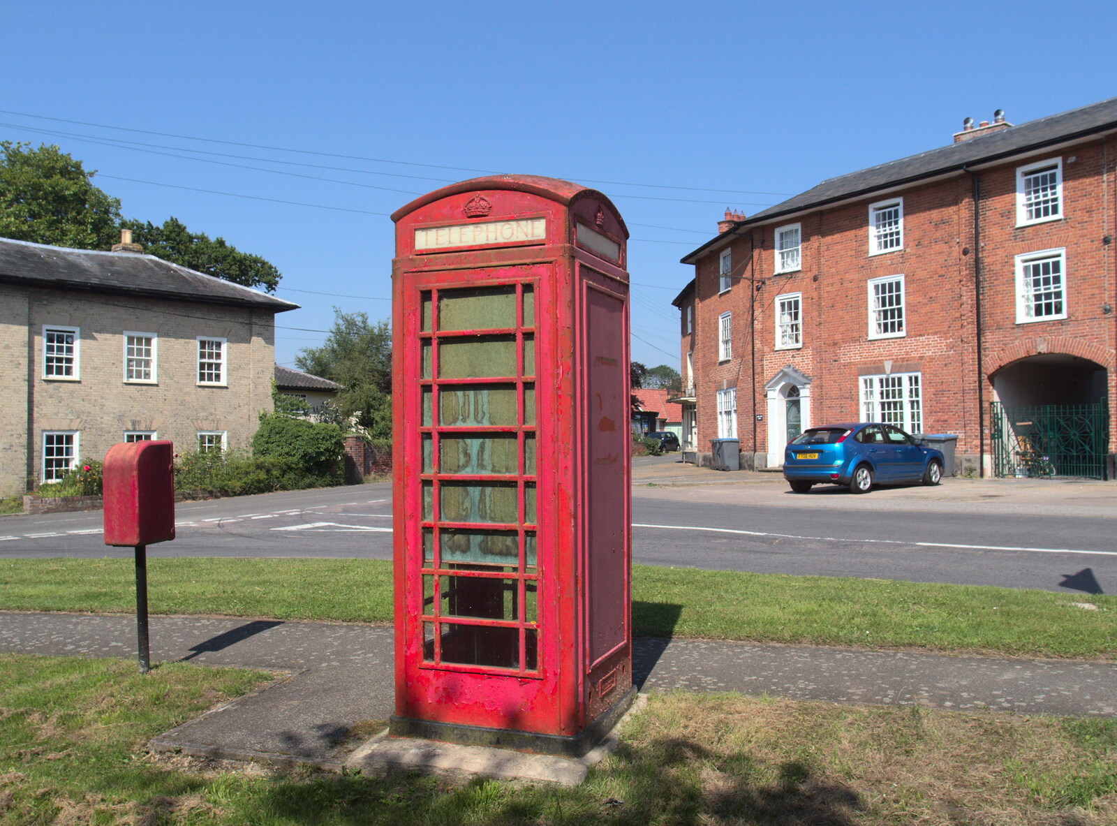 Old K6 phone box from Latitude Festival, Henham Park, Southwold, Suffolk - 17th July 2014