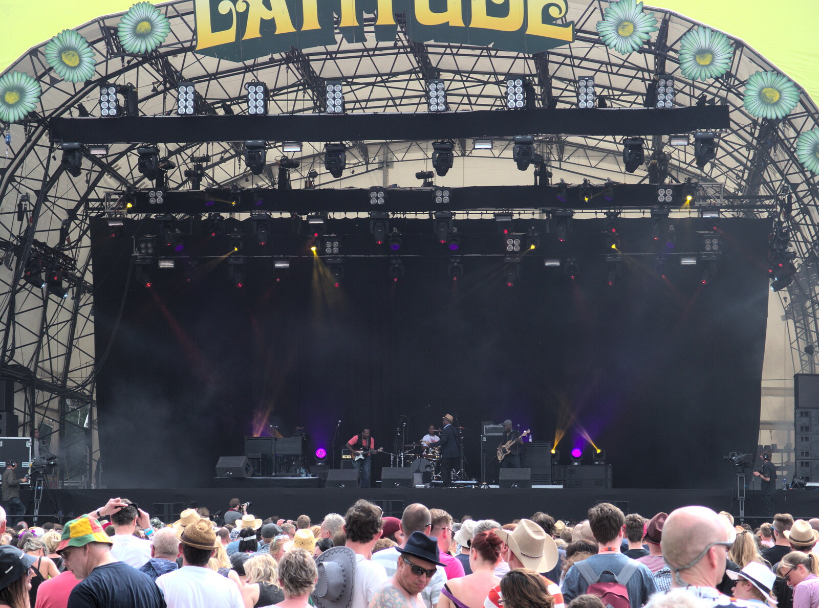 The main stage has Booker T. Jones, out of the MGs from Latitude Festival, Henham Park, Southwold, Suffolk - 17th July 2014
