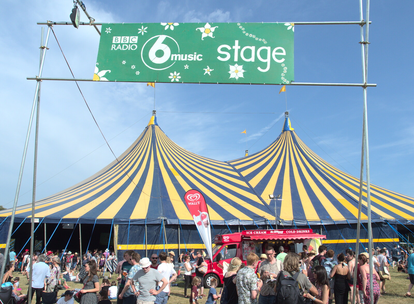 The 6Music stage from Latitude Festival, Henham Park, Southwold, Suffolk - 17th July 2014