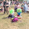 Bright green wigs, Latitude Festival, Henham Park, Southwold, Suffolk - 17th July 2014