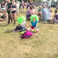 Bright green wigs, Latitude Festival, Henham Park, Southwold, Suffolk - 17th July 2014