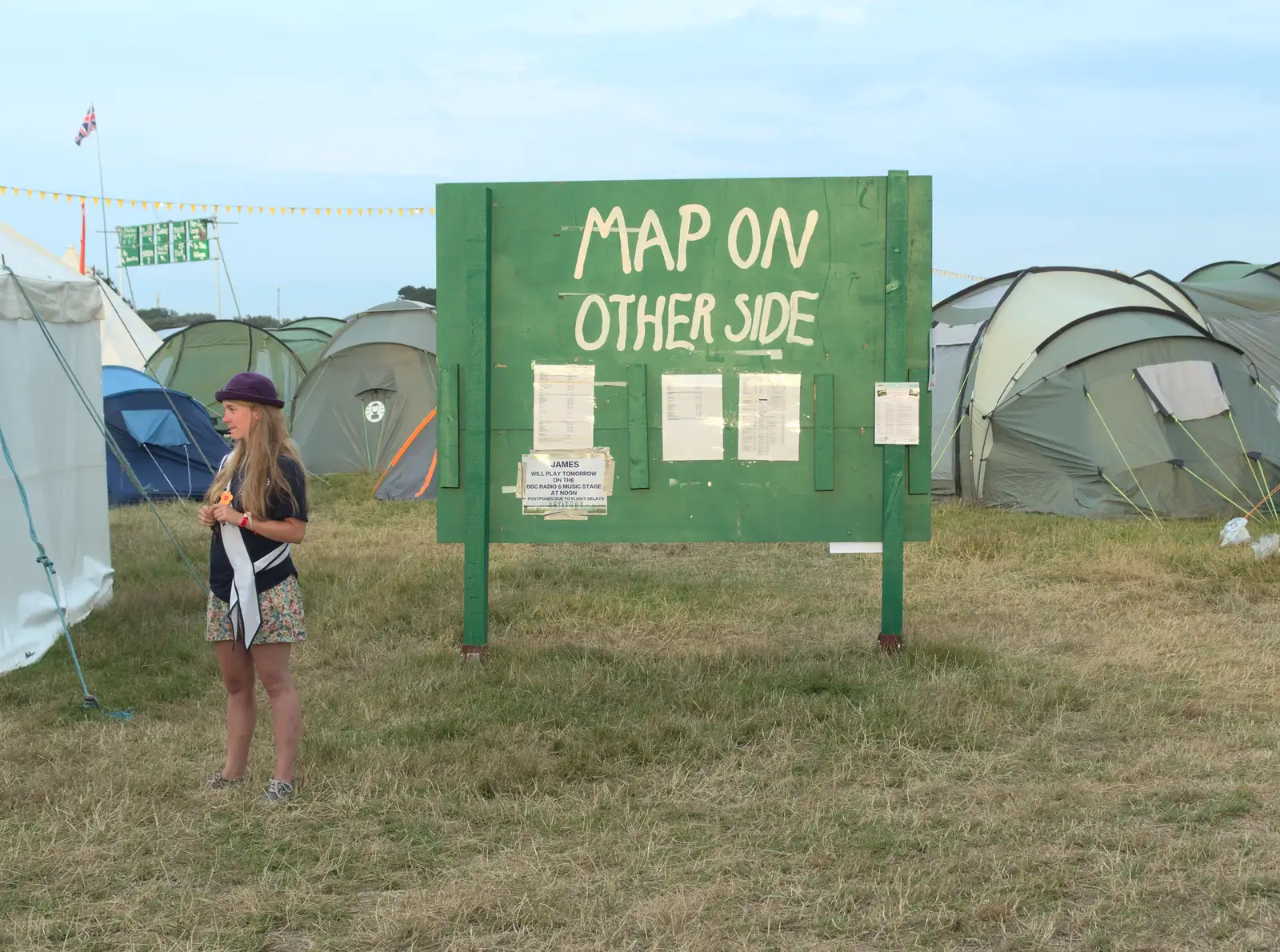 Amusing info board, from Latitude Festival, Henham Park, Southwold, Suffolk - 17th July 2014