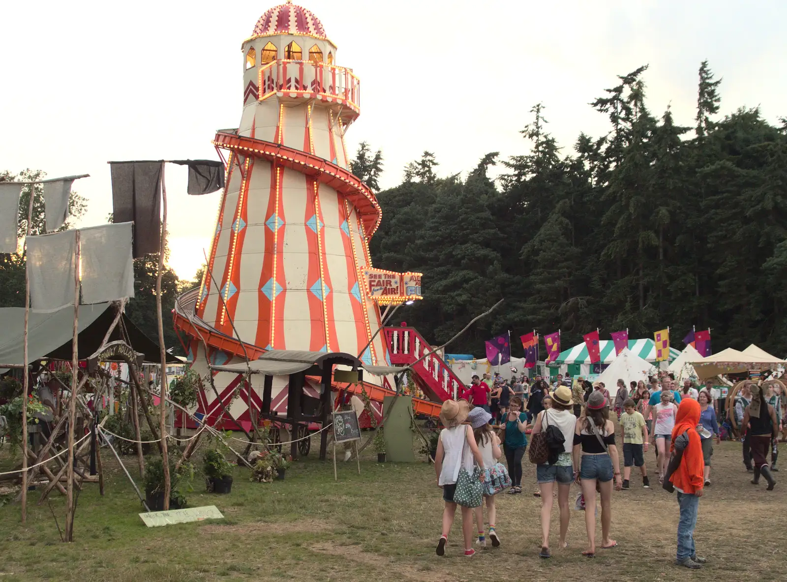 The helter-skelter, from Latitude Festival, Henham Park, Southwold, Suffolk - 17th July 2014