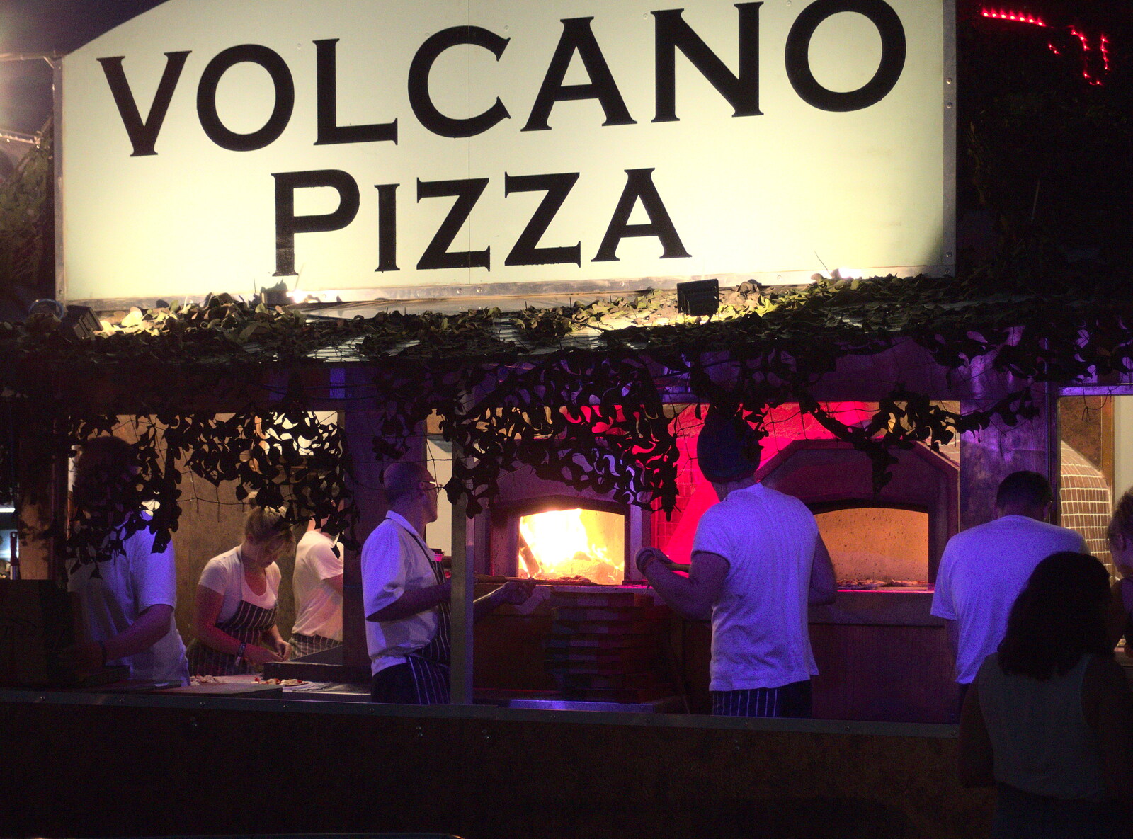Volcano pizza from Latitude Festival, Henham Park, Southwold, Suffolk - 17th July 2014