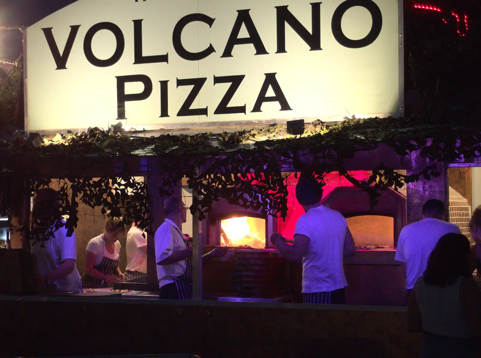 Volcano pizza, from Latitude Festival, Henham Park, Southwold, Suffolk - 17th July 2014