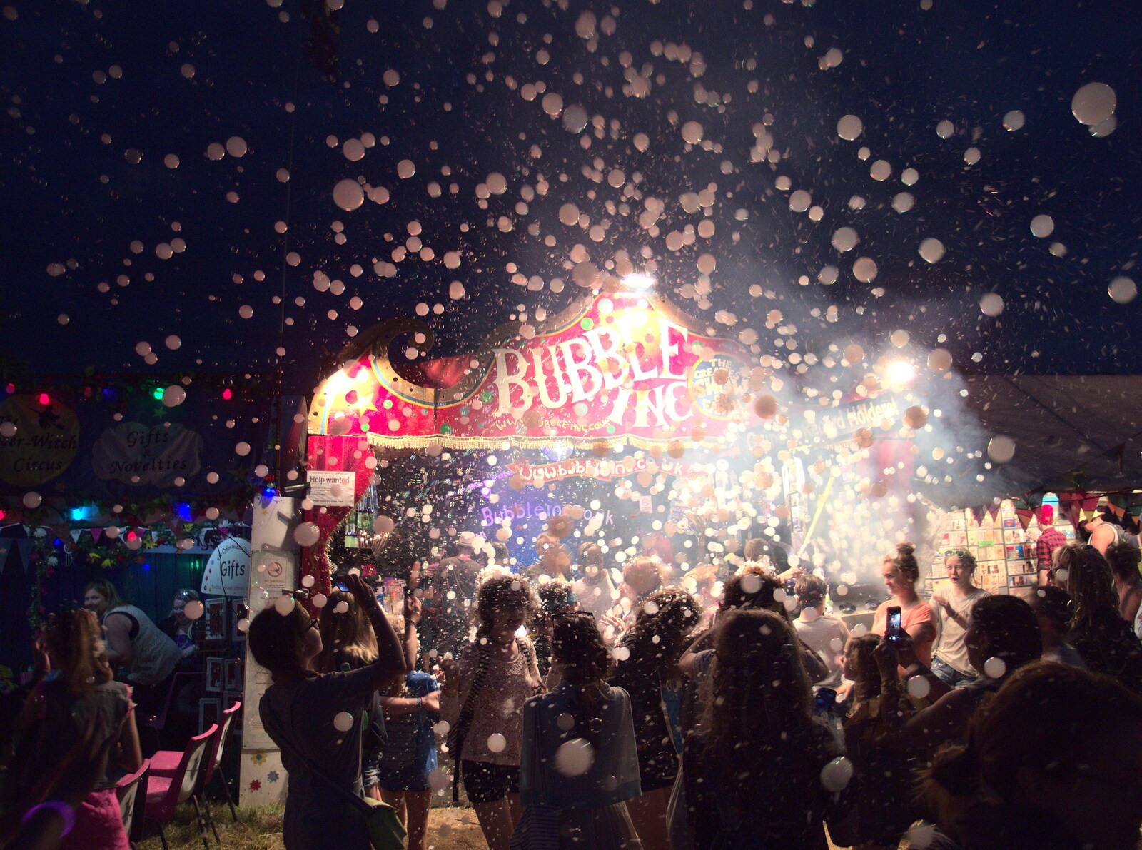 More bubbles, everywhere from Latitude Festival, Henham Park, Southwold, Suffolk - 17th July 2014