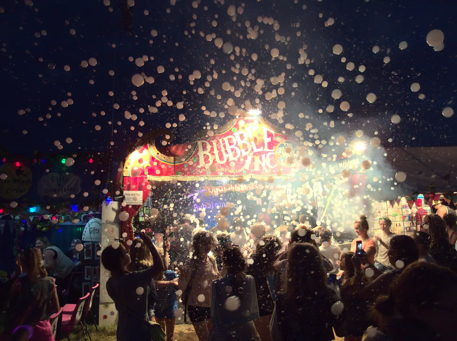 More bubbles, everywhere, from Latitude Festival, Henham Park, Southwold, Suffolk - 17th July 2014