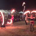 We catch the end of a fire show, Latitude Festival, Henham Park, Southwold, Suffolk - 17th July 2014