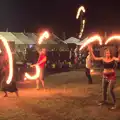 We catch the end of a fire show, Latitude Festival, Henham Park, Southwold, Suffolk - 17th July 2014