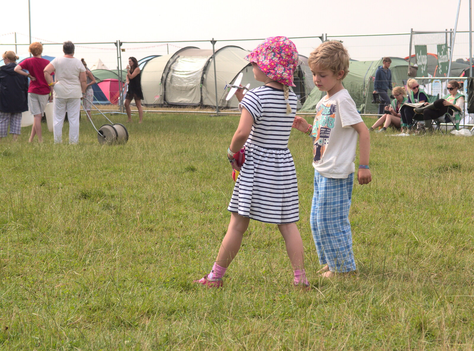 Grace and Fred from Latitude Festival, Henham Park, Southwold, Suffolk - 17th July 2014