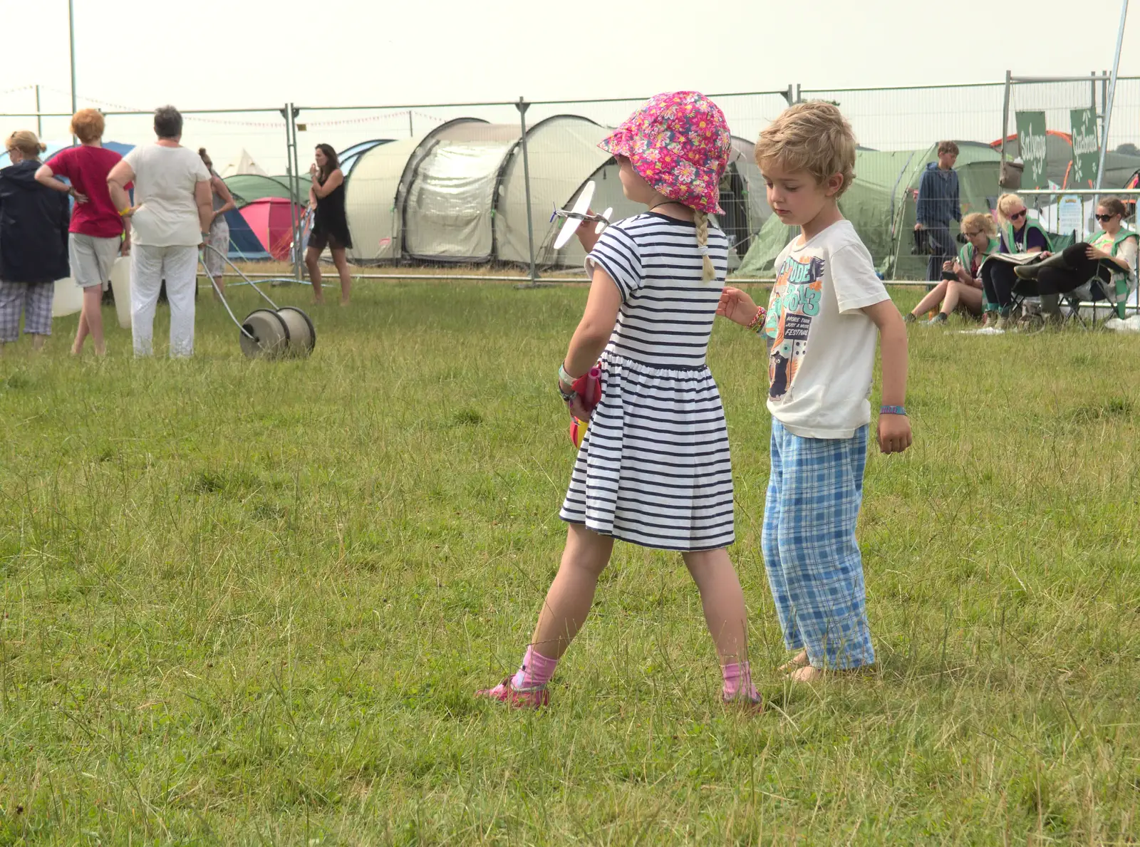 Grace and Fred, from Latitude Festival, Henham Park, Southwold, Suffolk - 17th July 2014