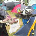 Someone is drying out their trainers, Latitude Festival, Henham Park, Southwold, Suffolk - 17th July 2014