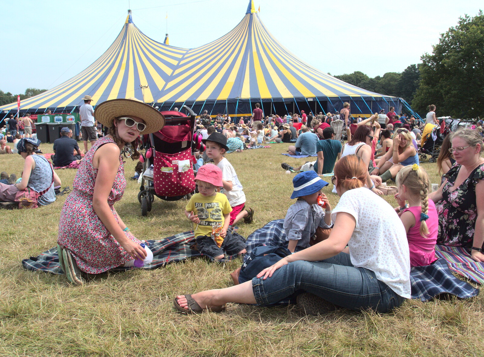 Hanging out near the 6Music tent from Latitude Festival, Henham Park, Southwold, Suffolk - 17th July 2014