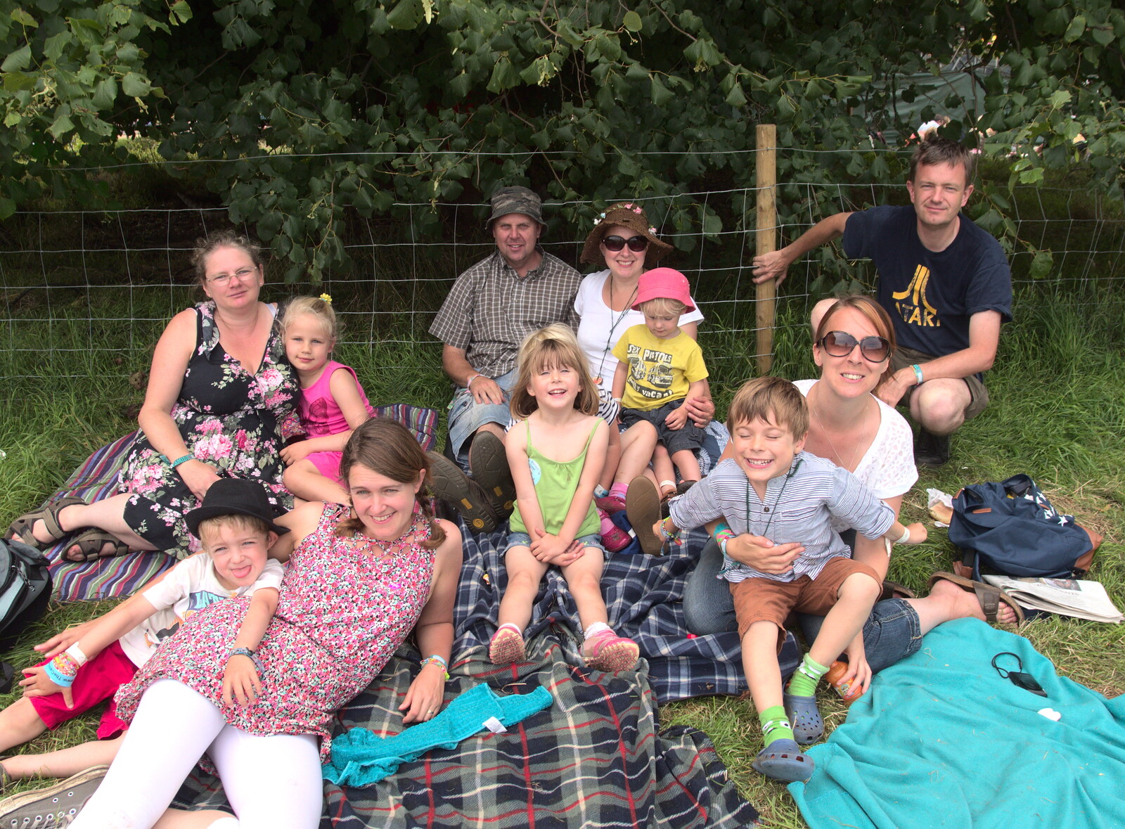 Group photo from Latitude Festival, Henham Park, Southwold, Suffolk - 17th July 2014