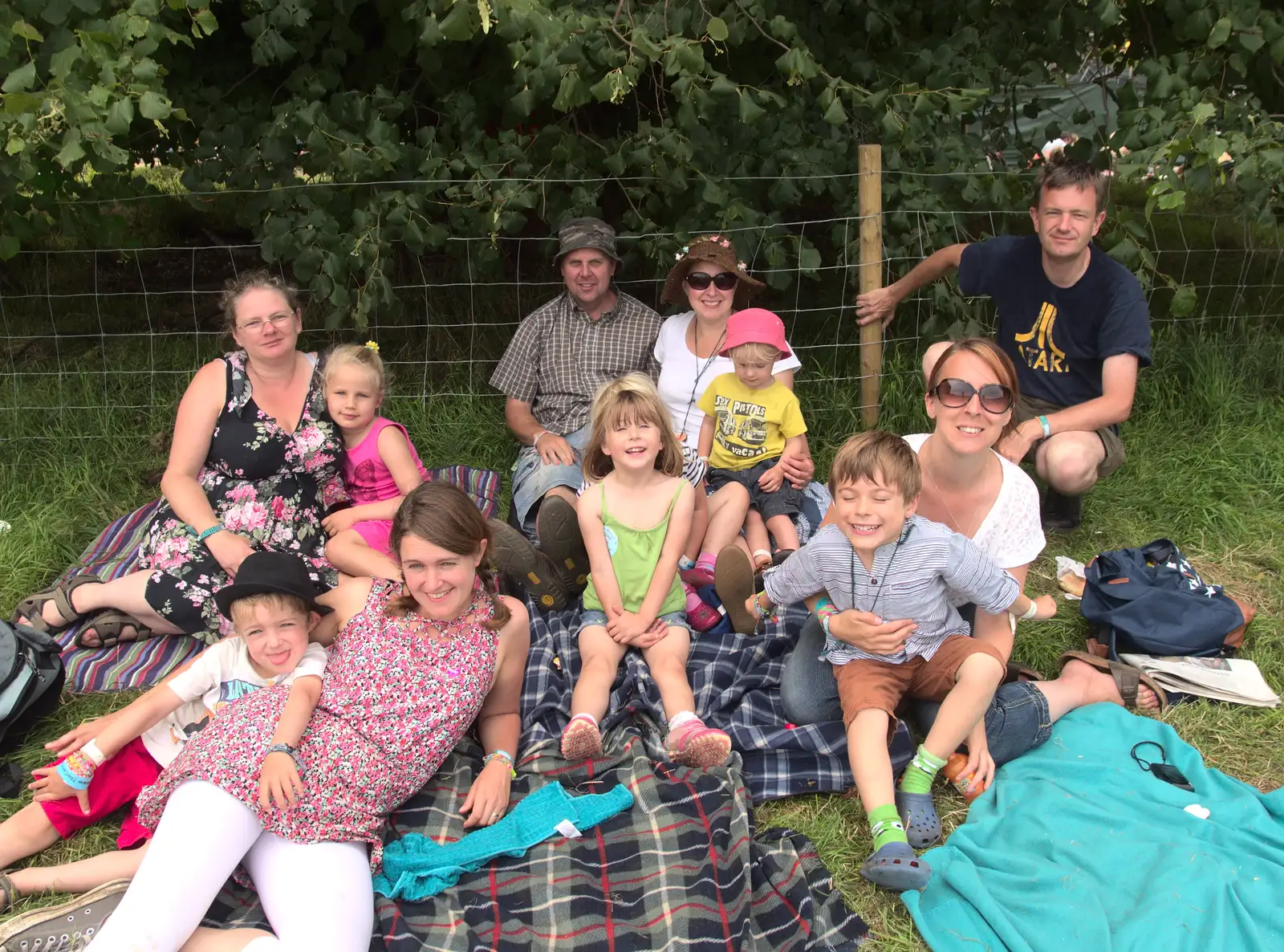 Group photo, from Latitude Festival, Henham Park, Southwold, Suffolk - 17th July 2014