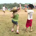 Sophie and Fred dance like lunatics, Latitude Festival, Henham Park, Southwold, Suffolk - 17th July 2014