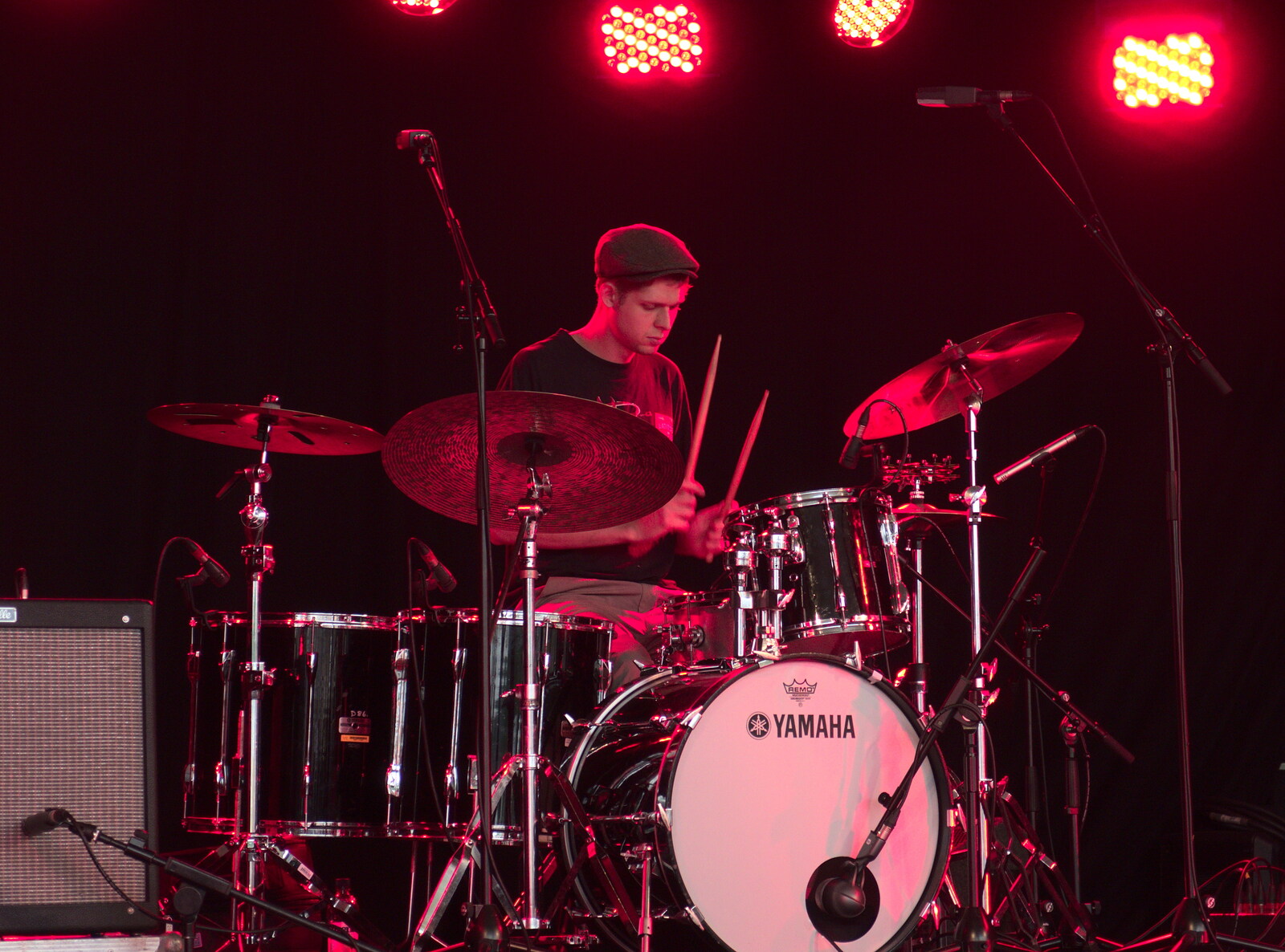 Daisy's drummer from Latitude Festival, Henham Park, Southwold, Suffolk - 17th July 2014