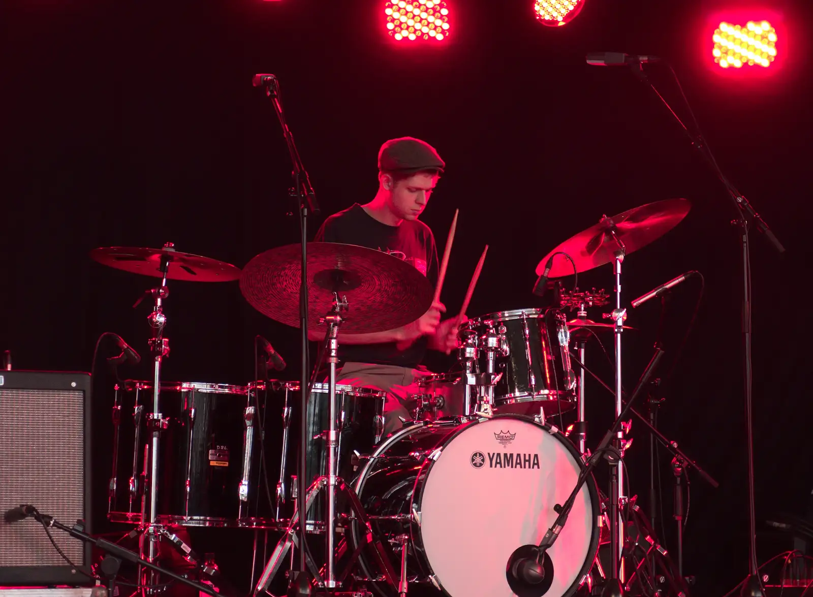 Daisy's drummer, from Latitude Festival, Henham Park, Southwold, Suffolk - 17th July 2014