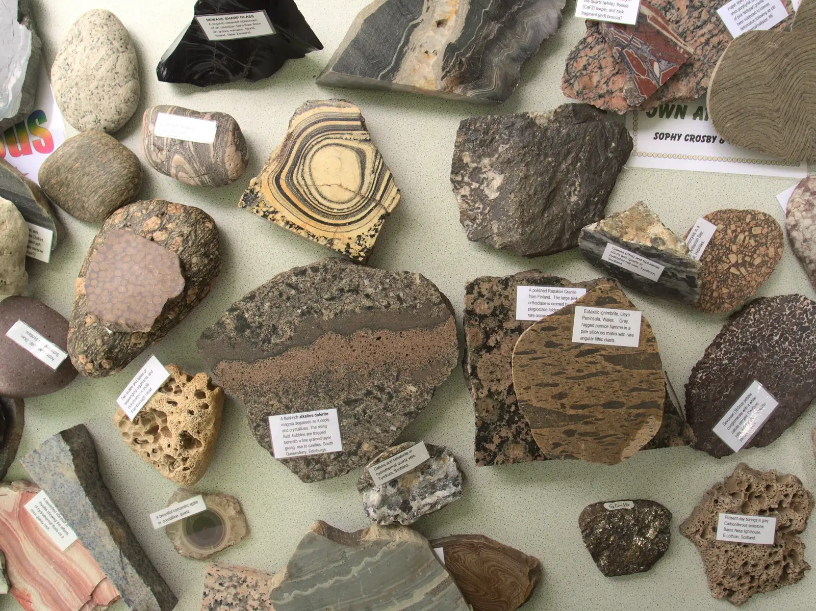 A nice collection of rock specimens, from Latitude Festival, Henham Park, Southwold, Suffolk - 17th July 2014