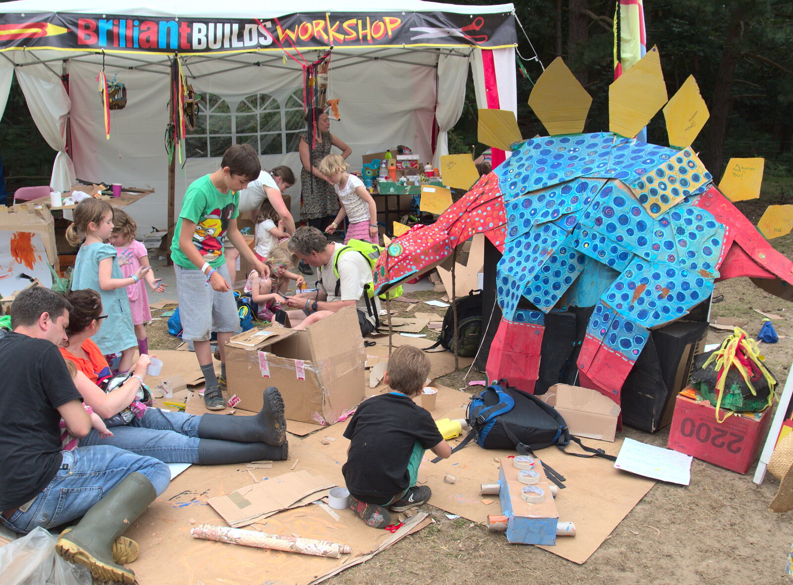A craft workshop occurs from Latitude Festival, Henham Park, Southwold, Suffolk - 17th July 2014