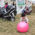 Fred's got an inflatable ball, Latitude Festival, Henham Park, Southwold, Suffolk - 17th July 2014