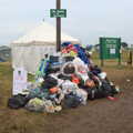 The rubbish quickly builds up, Latitude Festival, Henham Park, Southwold, Suffolk - 17th July 2014