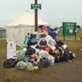 The rubbish quickly builds up, Latitude Festival, Henham Park, Southwold, Suffolk - 17th July 2014