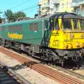 Ancient Class 86 loco 86605 rumbles past, A Week on the Rails, Stratford and Liverpool Street, London - 23rd July