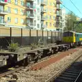 A pair of Class 86s pull a rake of freight wagons, A Week on the Rails, Stratford and Liverpool Street, London - 23rd July