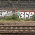 Silver graffiti from 3FP, A Week on the Rails, Stratford and Liverpool Street, London - 23rd July