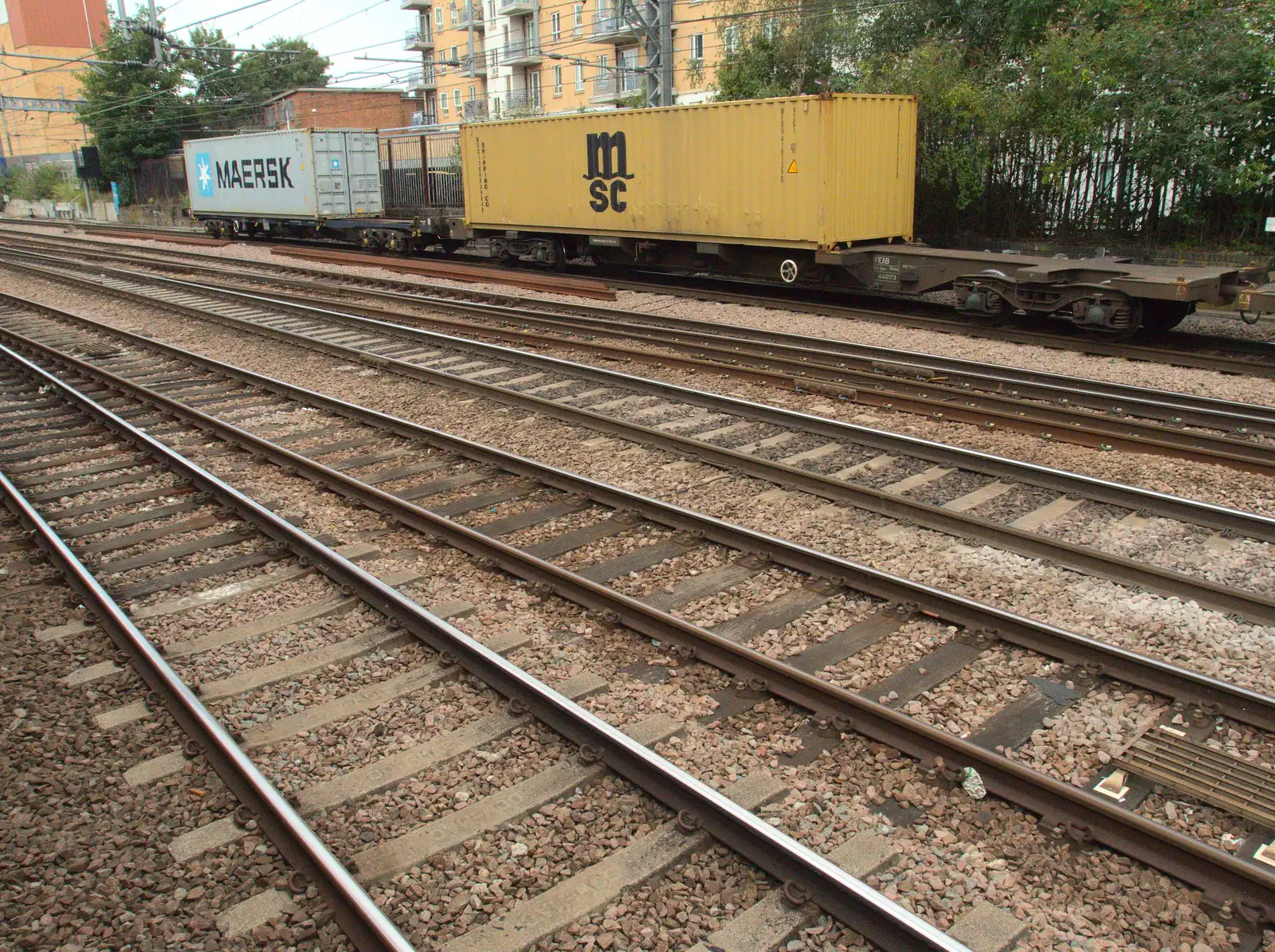 An expanse of railway tracks, from A Week on the Rails, Stratford and Liverpool Street, London - 23rd July