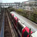 An underground trains heads, er, underground, A Week on the Rails, Stratford and Liverpool Street, London - 23rd July