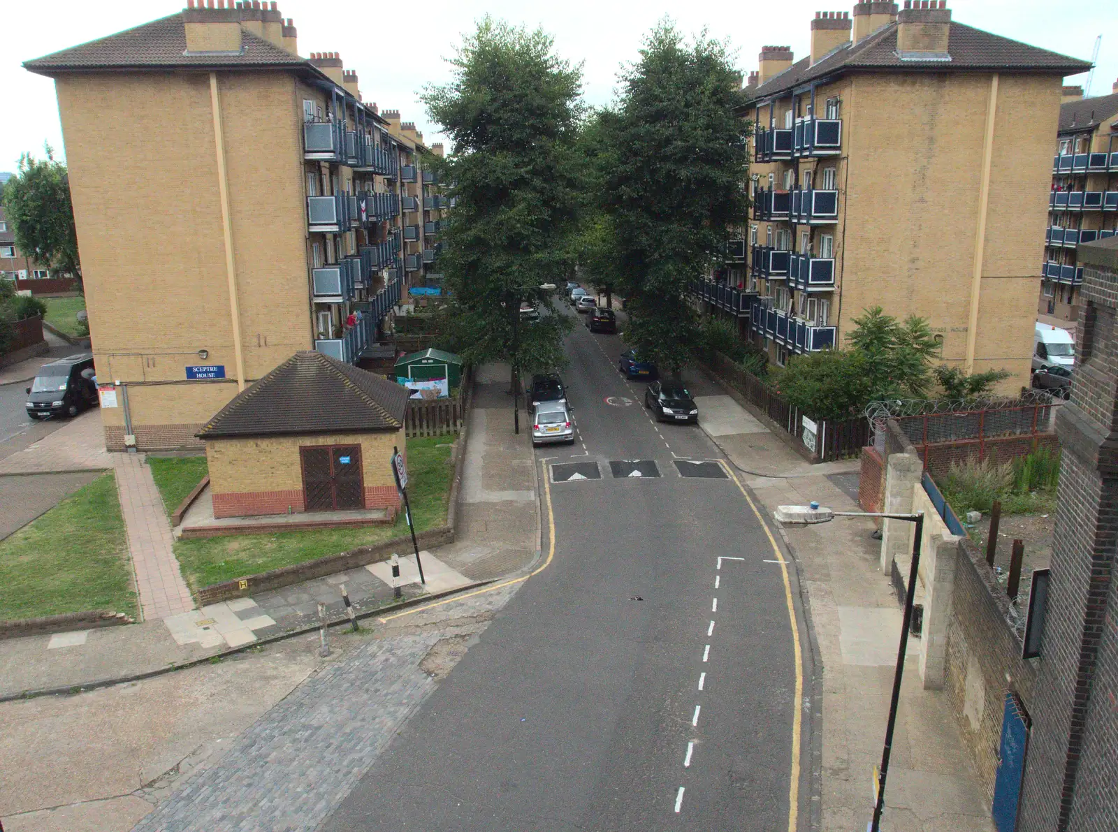 Malcolm Road in Poplar, from A Week on the Rails, Stratford and Liverpool Street, London - 23rd July