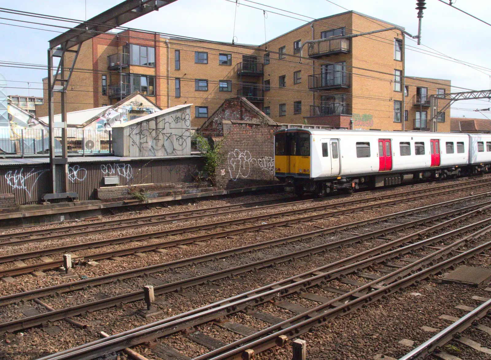 A Class 315 Tin Can commuter train, from A Week on the Rails, Stratford and Liverpool Street, London - 23rd July