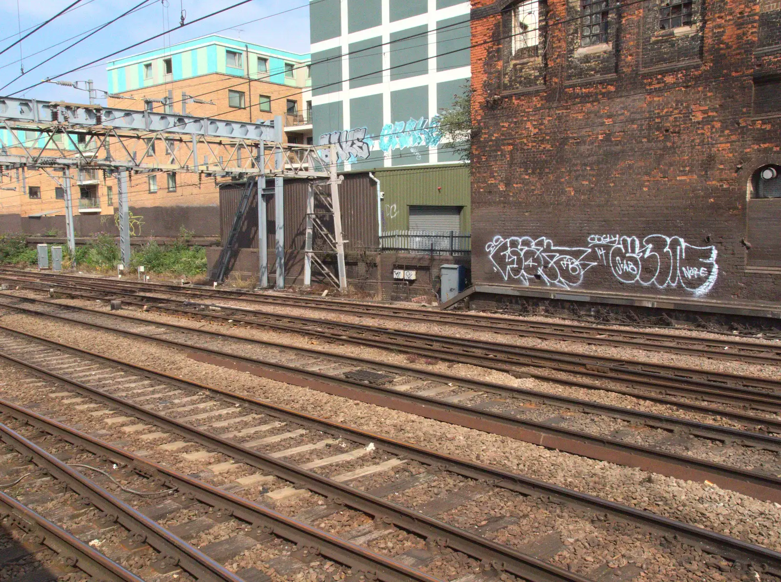 More rows of railway track, from A Week on the Rails, Stratford and Liverpool Street, London - 23rd July