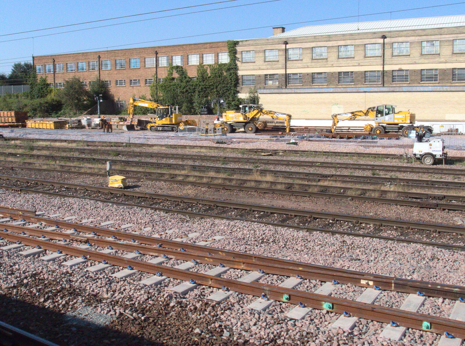 New lines are built in Ipswich Goods yard from A Week on the Rails, Stratford and Liverpool Street, London - 23rd July