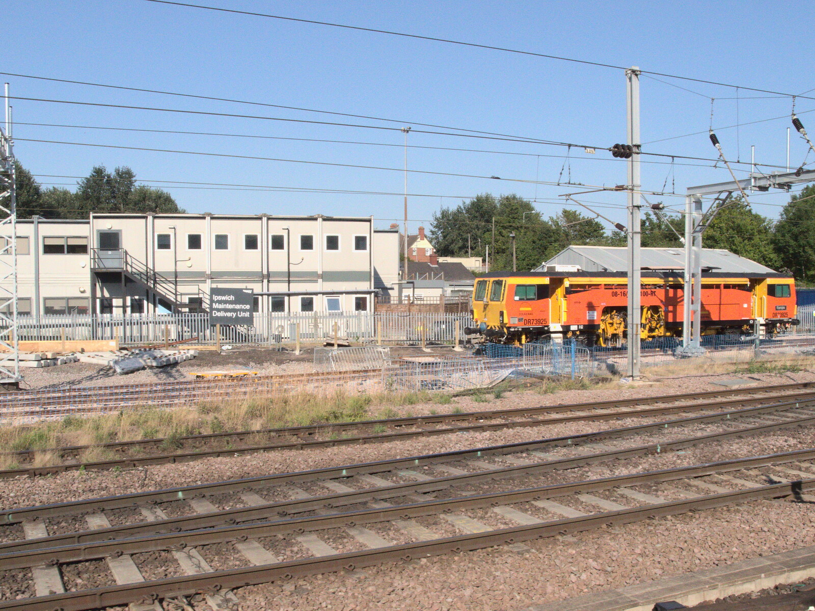 A track-measuring train at Ipswich from A Week on the Rails, Stratford and Liverpool Street, London - 23rd July