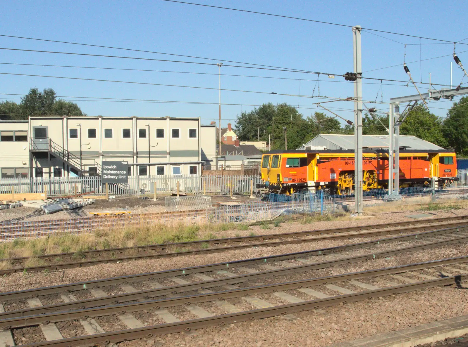 A track-measuring train at Ipswich, from A Week on the Rails, Stratford and Liverpool Street, London - 23rd July