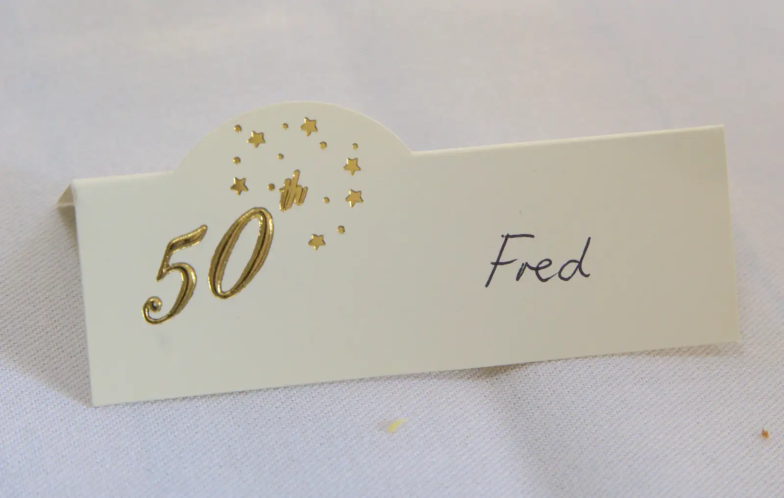 Fred's placename, from Bob and Bernice's 50th Wedding Anniversary, Hinton Admiral, Dorset - 25th July 2014