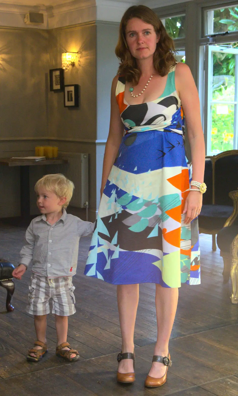 Harry and Isobel, from Bob and Bernice's 50th Wedding Anniversary, Hinton Admiral, Dorset - 25th July 2014