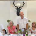 Bob does a speech, Bob and Bernice's 50th Wedding Anniversary, Hinton Admiral, Dorset - 25th July 2014