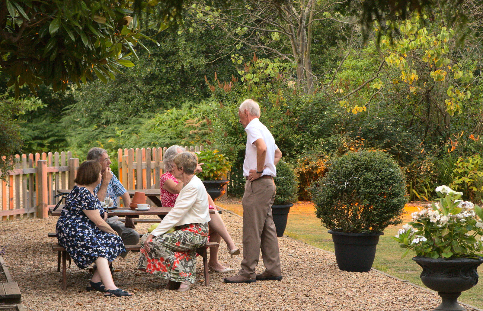 Bob in the garden from Bob and Bernice's 50th Wedding Anniversary, Hinton Admiral, Dorset - 25th July 2014