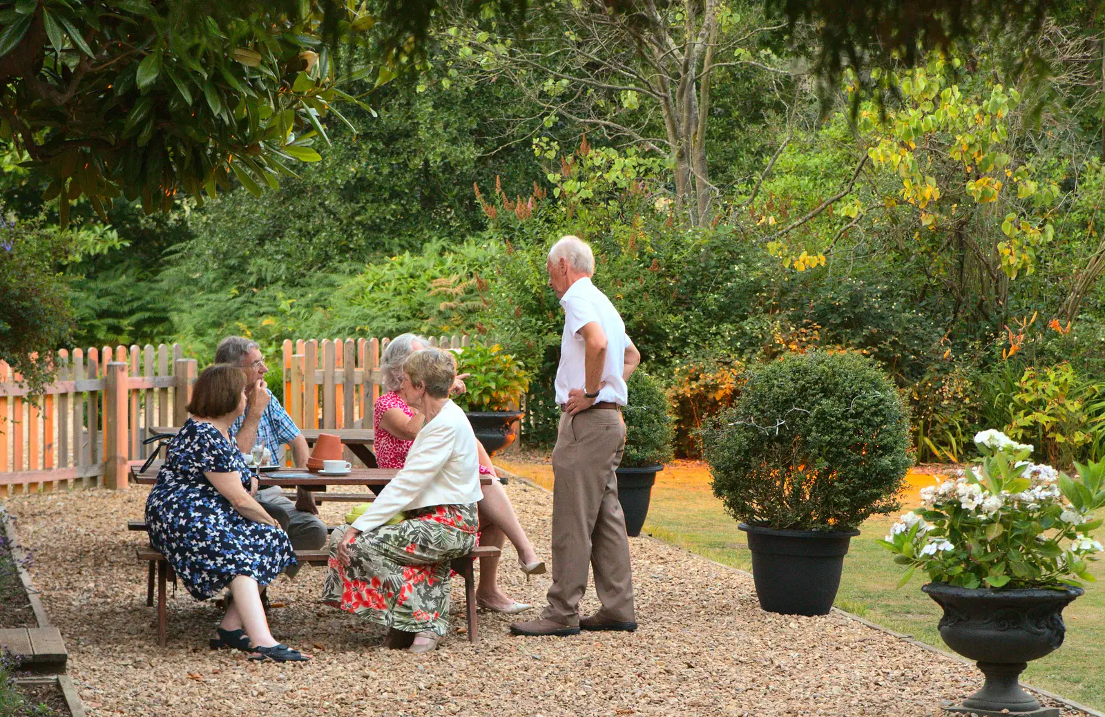 Bob in the garden, from Bob and Bernice's 50th Wedding Anniversary, Hinton Admiral, Dorset - 25th July 2014