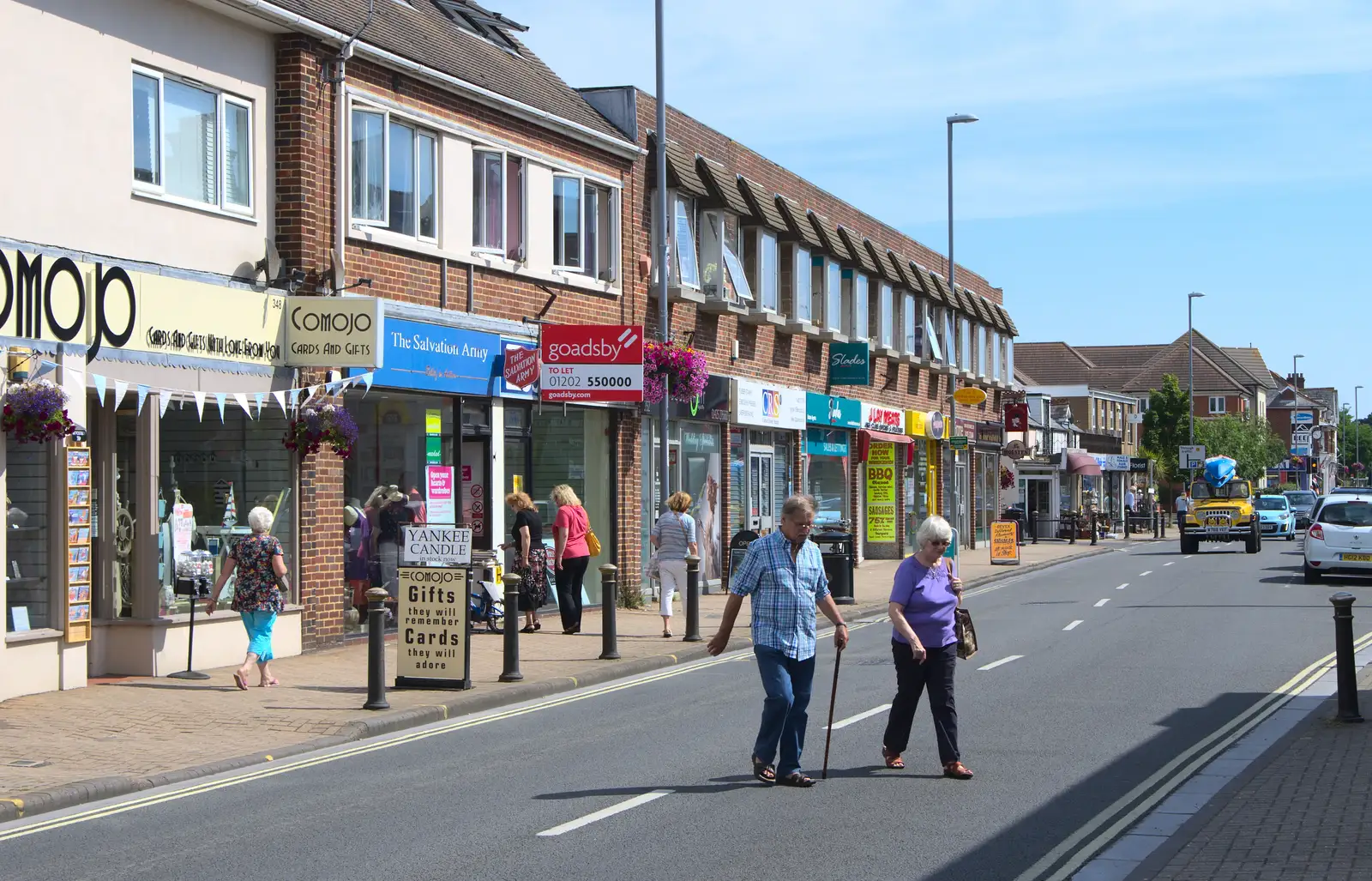 Highcliffe's high street, from Bob and Bernice's 50th Wedding Anniversary, Hinton Admiral, Dorset - 25th July 2014