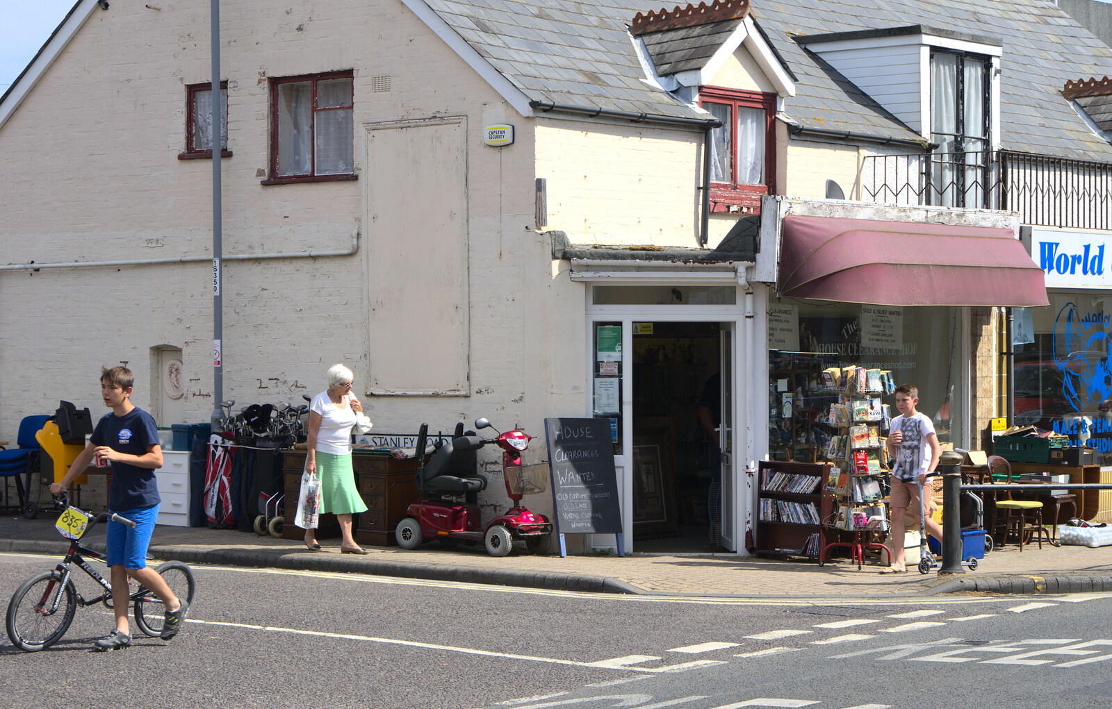 A corner junk shop from Bob and Bernice's 50th Wedding Anniversary, Hinton Admiral, Dorset - 25th July 2014