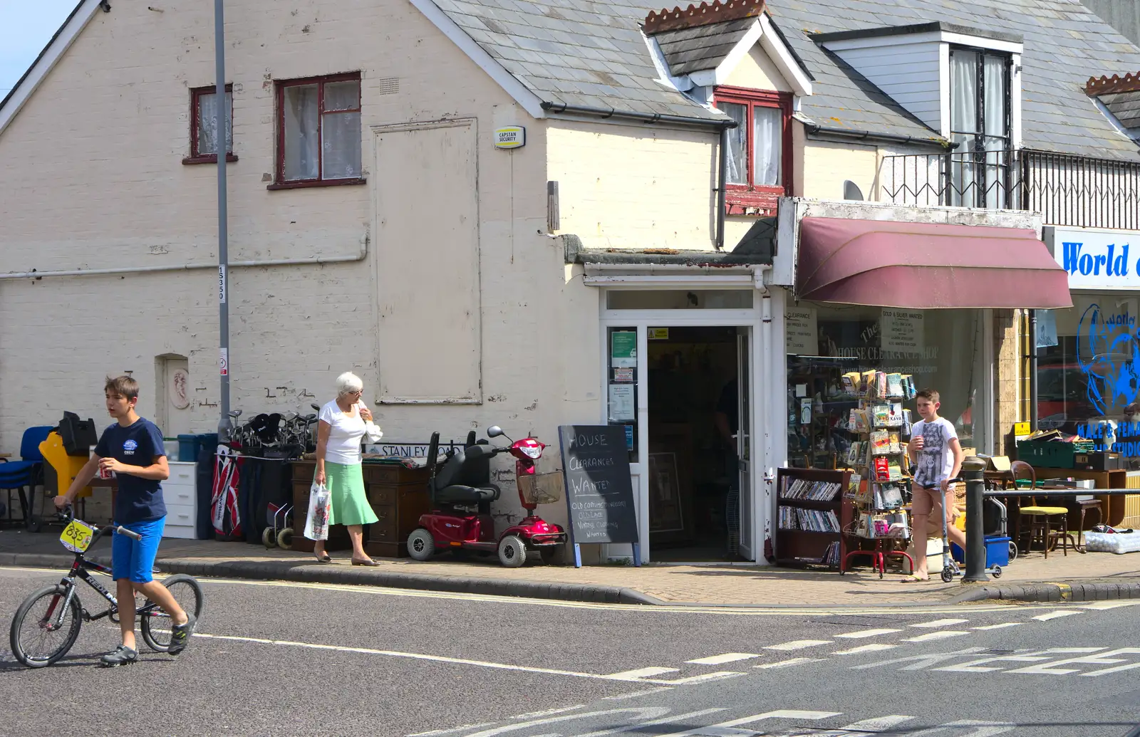 A corner junk shop, from Bob and Bernice's 50th Wedding Anniversary, Hinton Admiral, Dorset - 25th July 2014