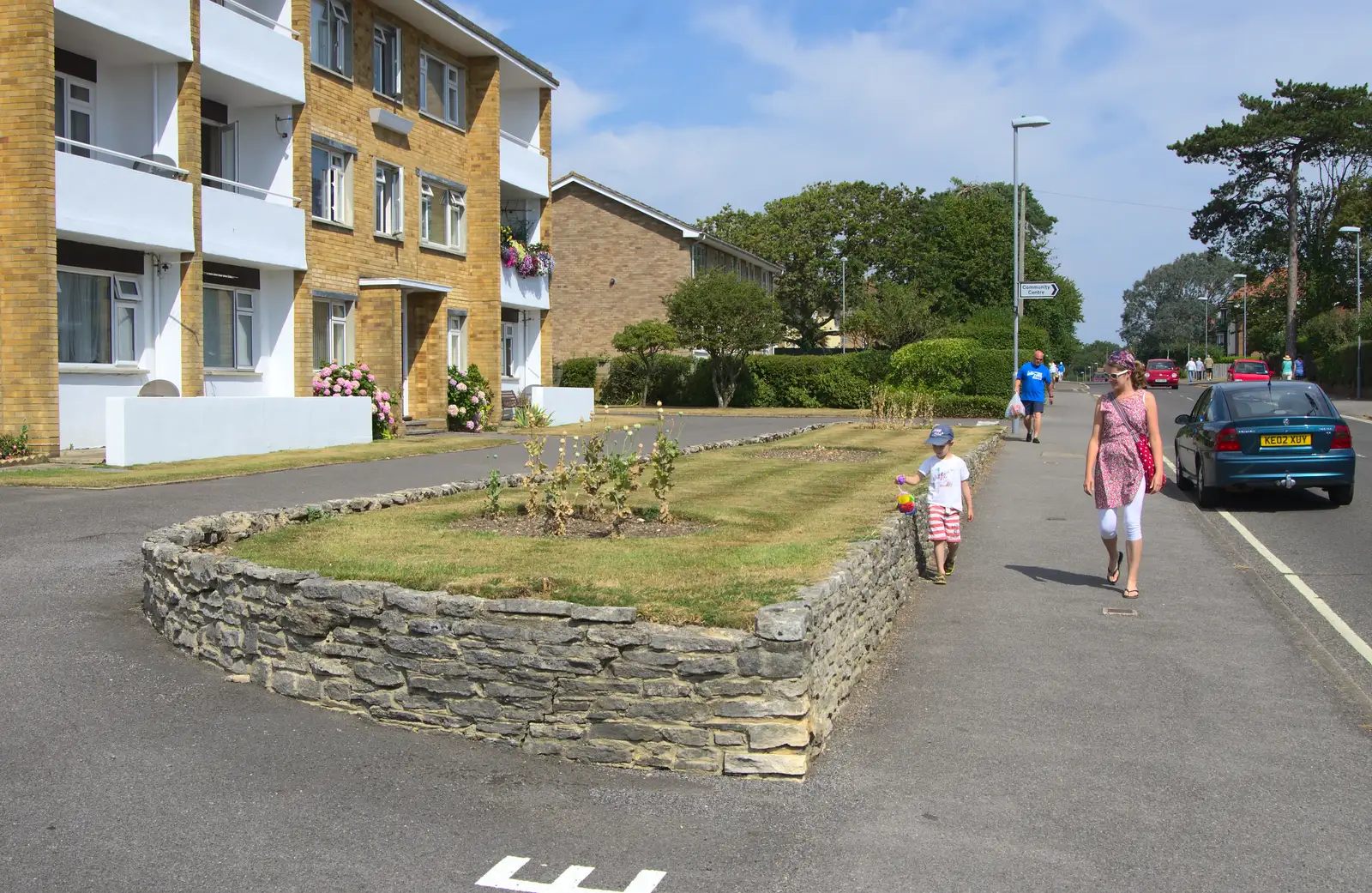 Classic Highcliffe flats on Waterford Road, from Bob and Bernice's 50th Wedding Anniversary, Hinton Admiral, Dorset - 25th July 2014