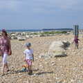 On the beach, Bob and Bernice's 50th Wedding Anniversary, Hinton Admiral, Dorset - 25th July 2014