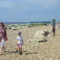 On the beach, Bob and Bernice's 50th Wedding Anniversary, Hinton Admiral, Dorset - 25th July 2014